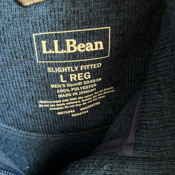 Men’s L.L. Bean Sweater Fleece full-zip jacket - Picture 2 of 5